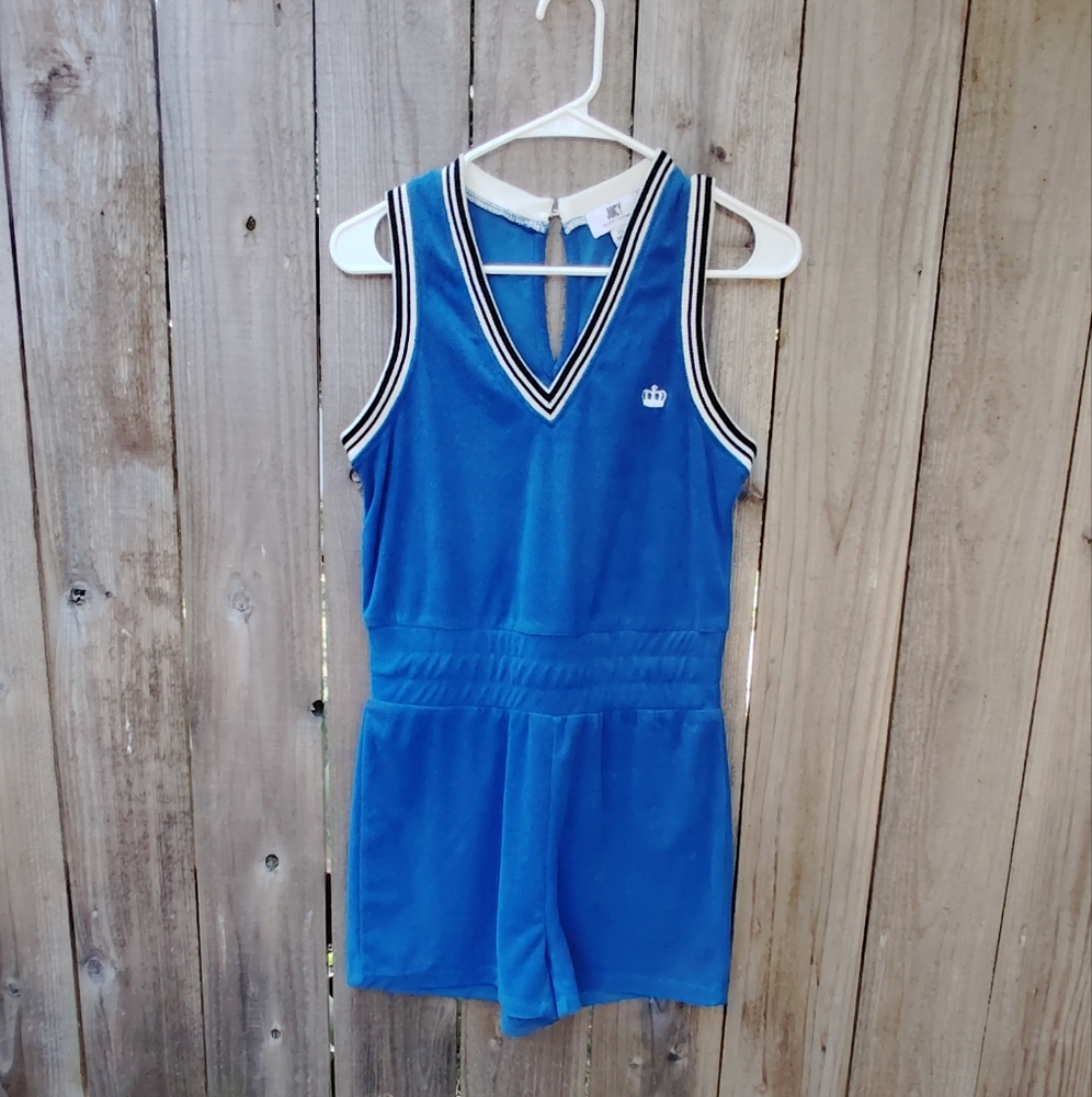 Blue Juicy Couture Terry Cloth Romper